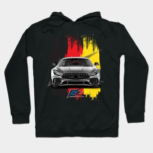 mercedes amg gt r silver Hoodie